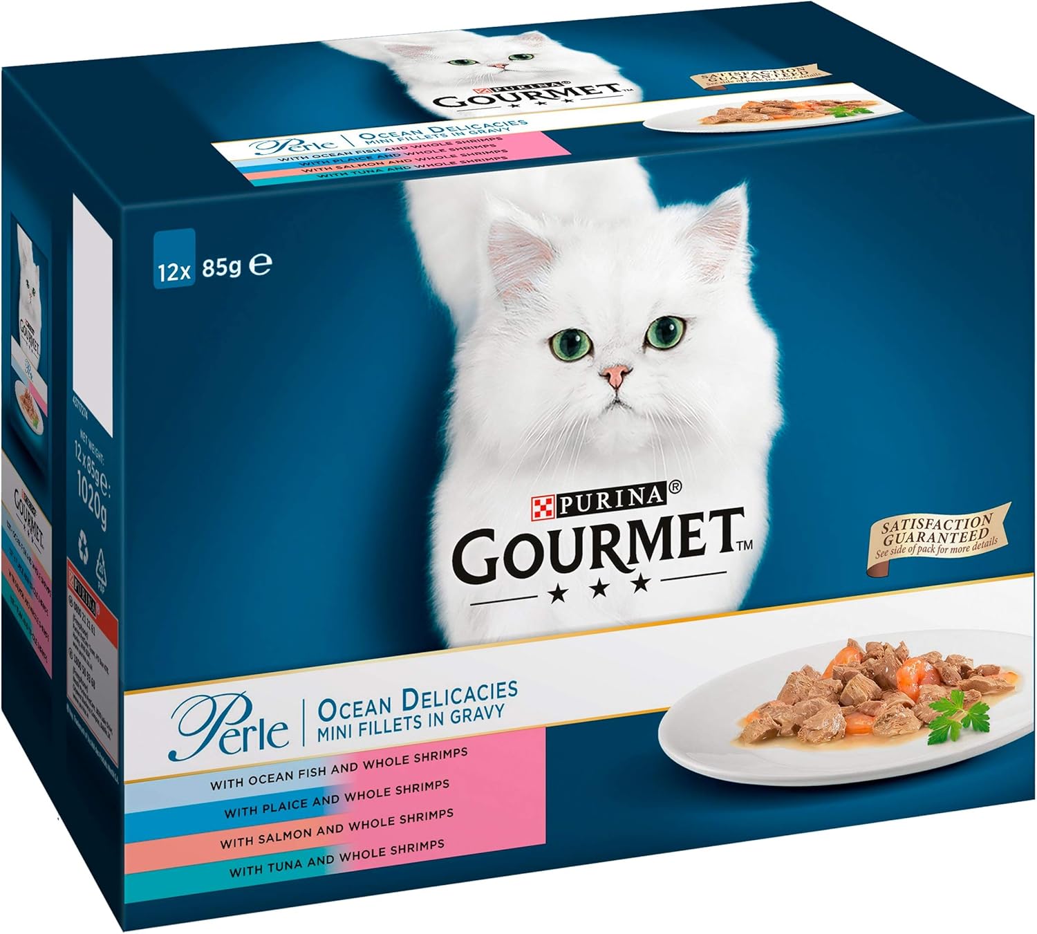 Gourmet Perle Cat Food Pouches Ocean Delicacies, 12x85g Amazon.co.uk