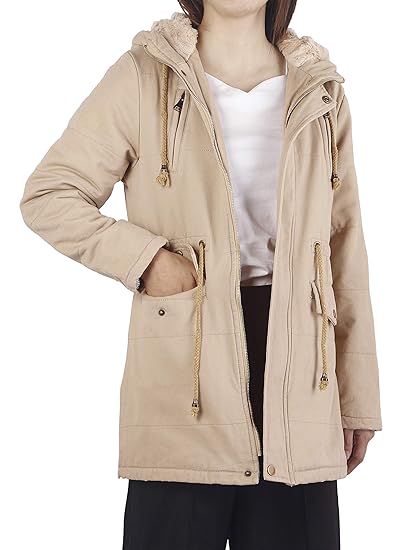 Amazon Sulliwayn コート レディース 裏ボア 中綿 ミドル丈 アウター ぽかぽか 長袖 腰紐 カジュアル 軽い 暖かい 防寒着 着痩せ ゆったり 防寒 厚手 防寒 保温 シンプル オシャレ 通学 かわいい 無地 コート ジャケット 通販