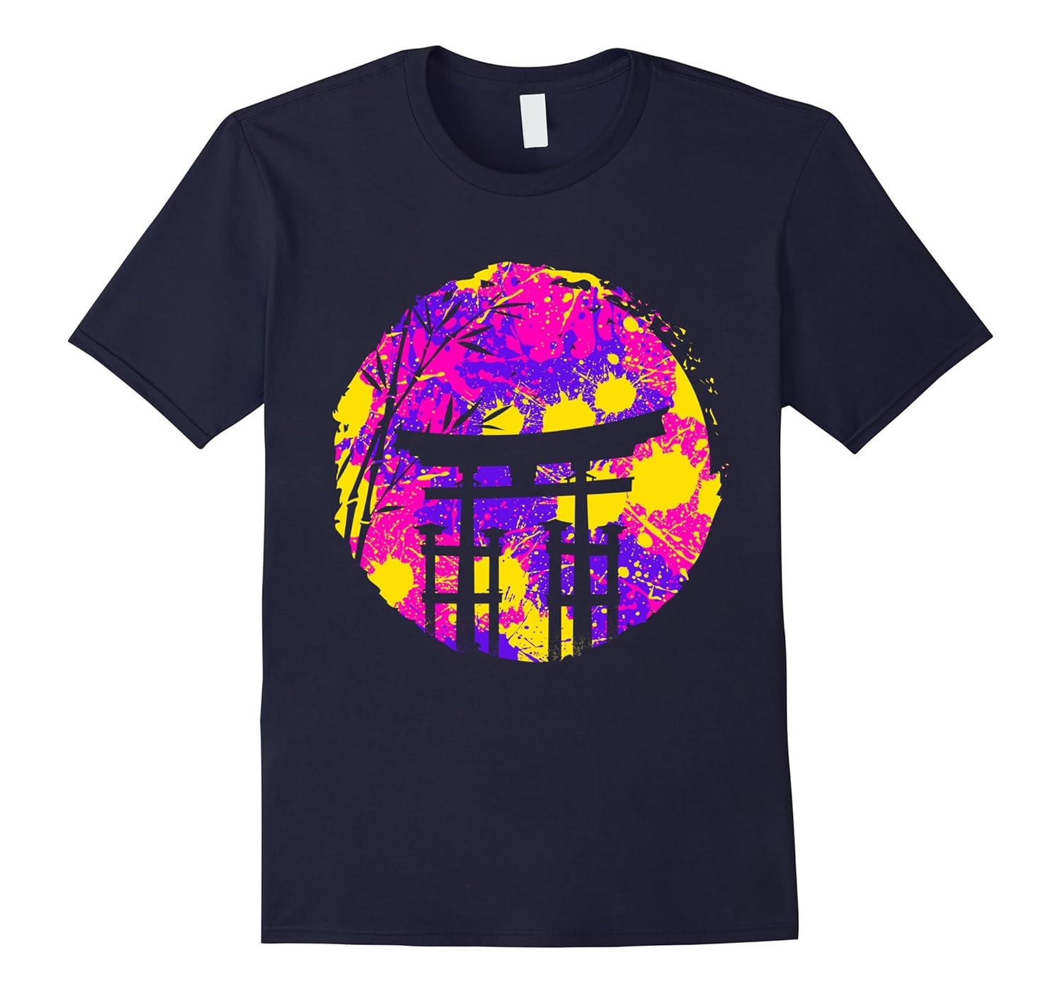 Torii gate color explosion T-shirt graphic design Tshirt-ANZ