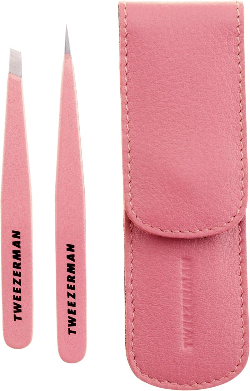 Tweezerman Exclusive Rose Tea Petite Tweezer Set - Petite Slant and Point