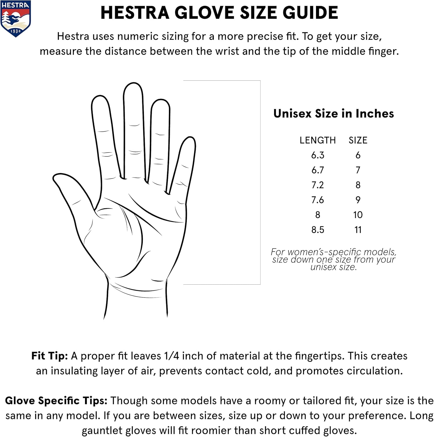 Hestra Army Leather Couloir Glove for Winter, Skiing, and Snowboarding : Clothing