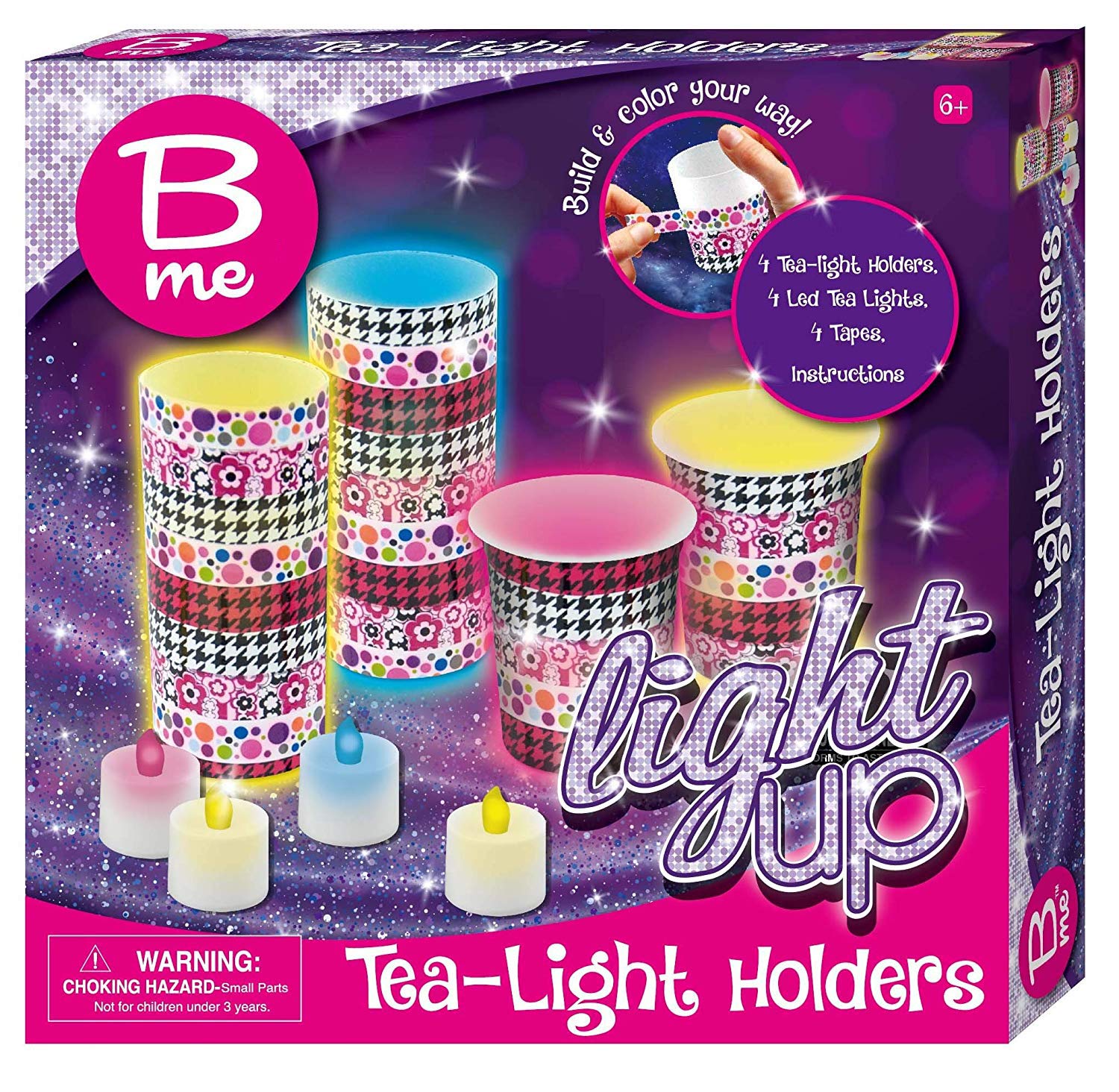 B me Children's Arts & Craft 'Light Up' Set (Tea Light Holders)