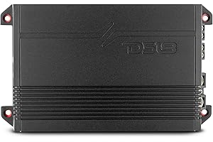 DS18 G1000.4D Car Amplifier GEN-X Full-Range Class D 4-Channel 1000 Watts Max Power 2/4 Ohm Stable, Bridgeable, High/Low Pass Filter - Small Compact Amp for Speakers in Car Audio System