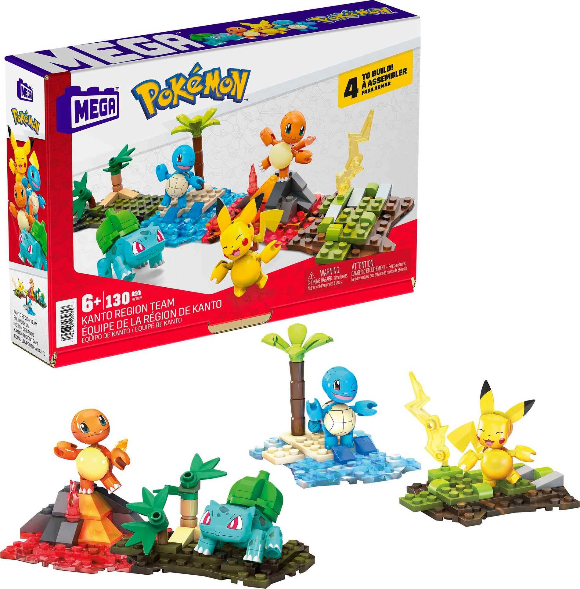Mega Hdh93 MEGA Pokémon Building Toys Set, Bulbasaur's Forest Fun