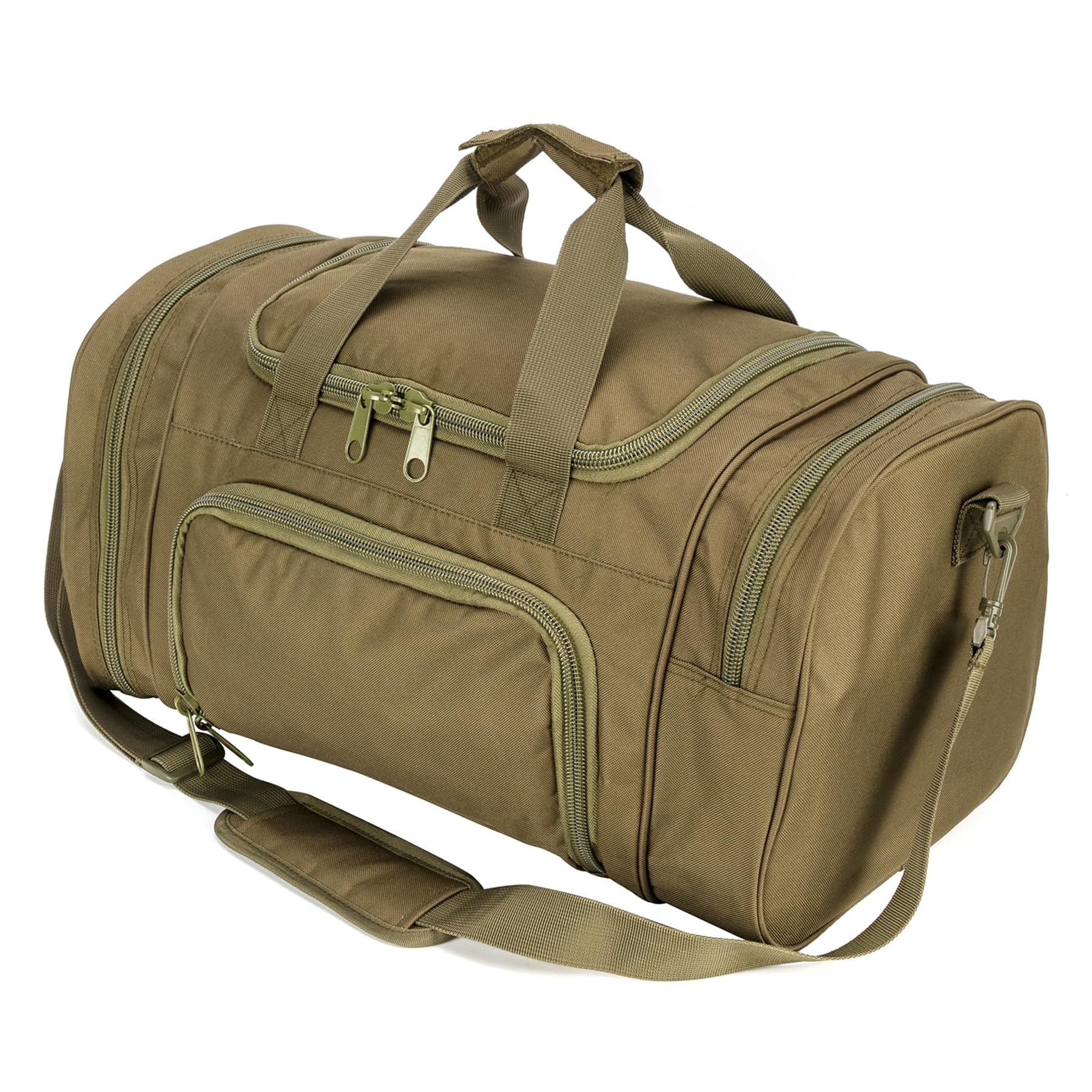 Photo 1 of Military Tactical Outdoor Gym Bag Small Duffel Bag with Shoes Compartment for Sports Travel Camping Hunting (A-Green)