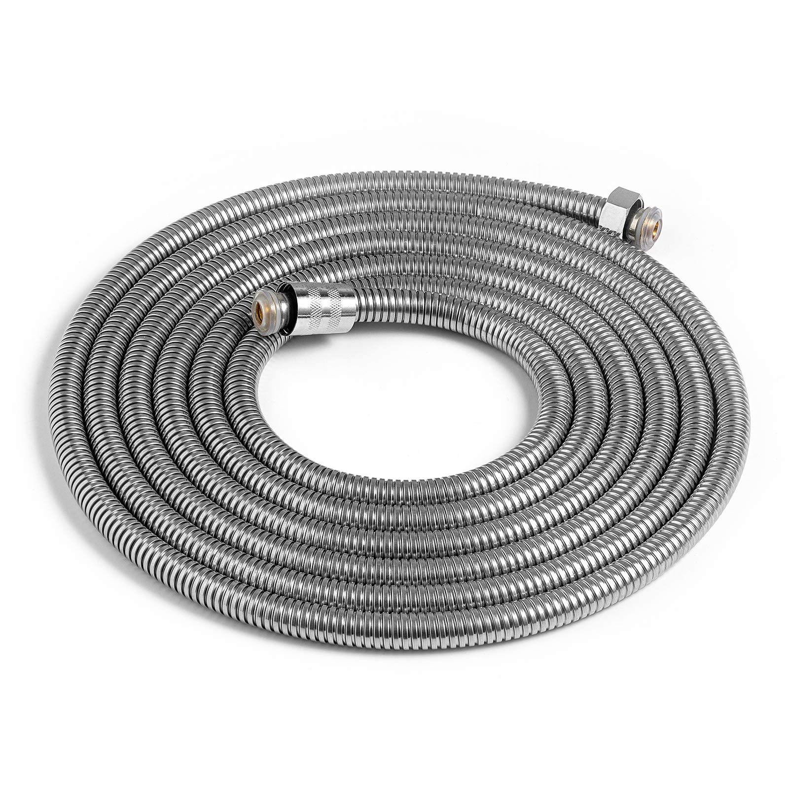 Shower Hose Extra Long 157Inches?4M) Flexible Stainless Steel Handheld Shower Hose Anti-Explosion Anti-Kink Leakproof Hose Universal Brass Connectors Replacement Metal Extension Shower Hose