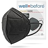 Well Before KN95 Face Masks 10 Pack, Wrapped 5-layer Protection Individually with Elastic Ear Loop