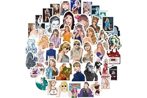 WONFURD 50PCS Singer Stickers, Vinyl Waterproof Stickers for Girls, Music Albums Stickers Decoration, Rock Band Stickers, Skateboard, Laptop, Water Bottles, Scrapbook for Fans