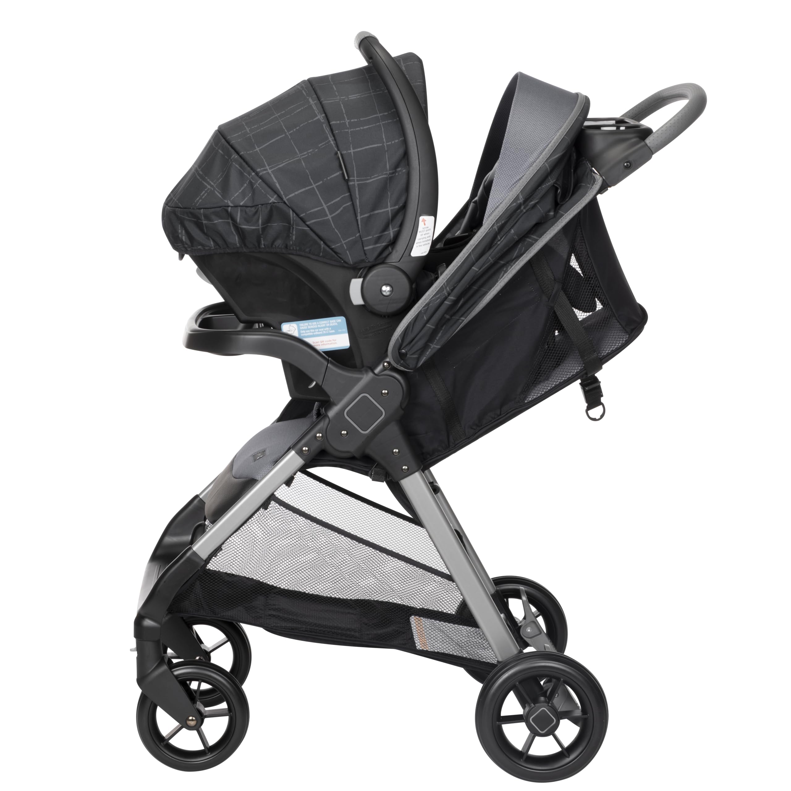 Safety 1st Smooth Ride QCM Travel System, Fast, 1-Hand Lift to fold, High Street