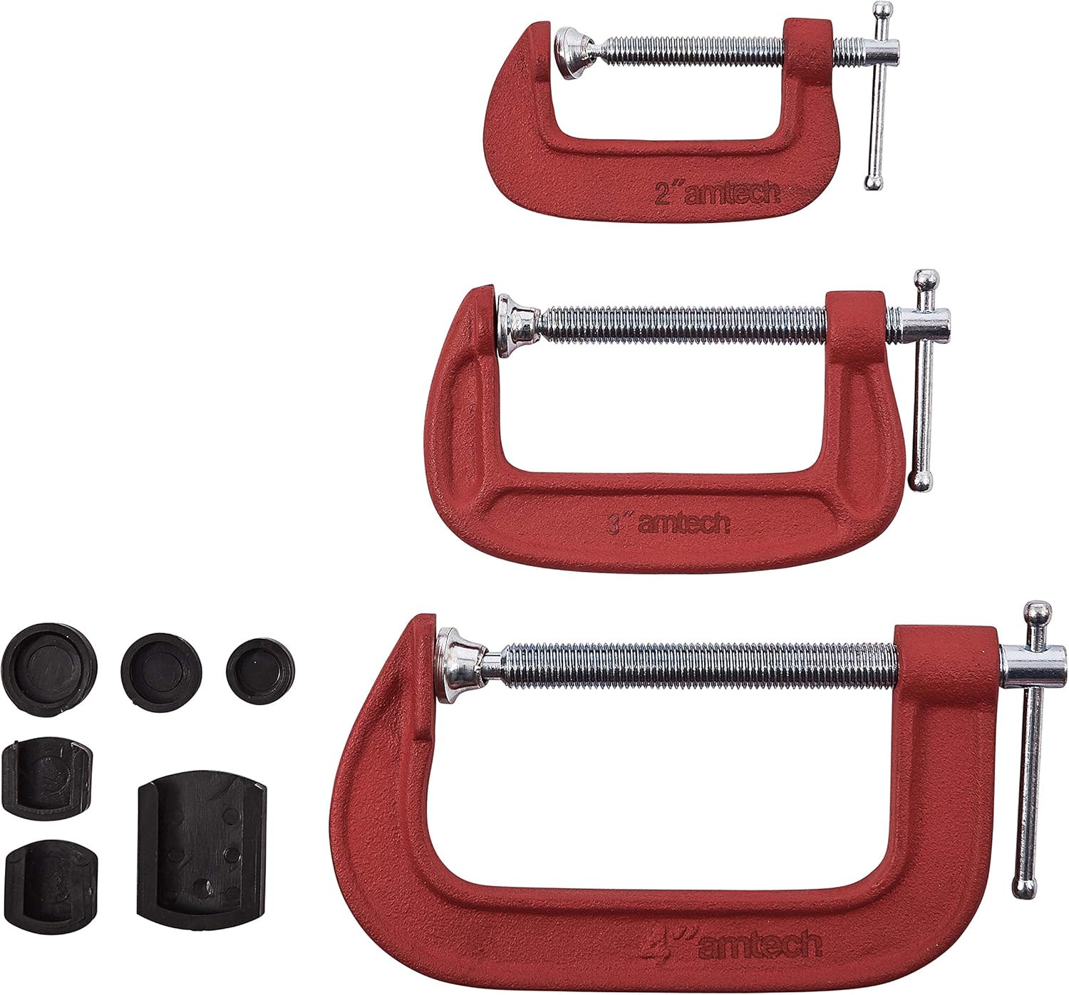 Amtech D0850 GClamp Set with Soft Jaws, 2/3/4Inch Amazon.co.uk DIY