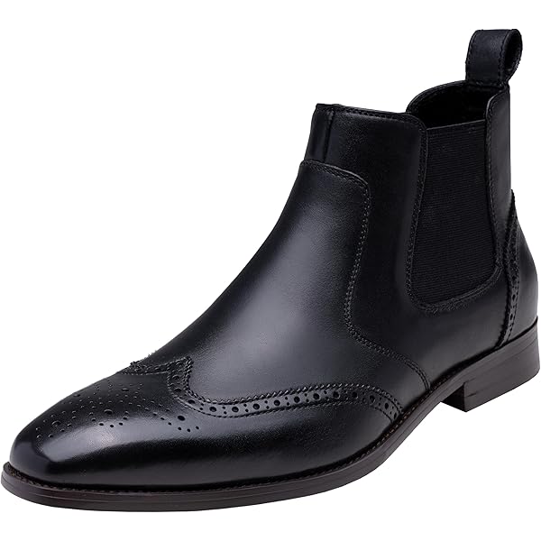 Amazon.com | GIFENNSE Mens Chelsea Boots Leather Dress Boots for Men