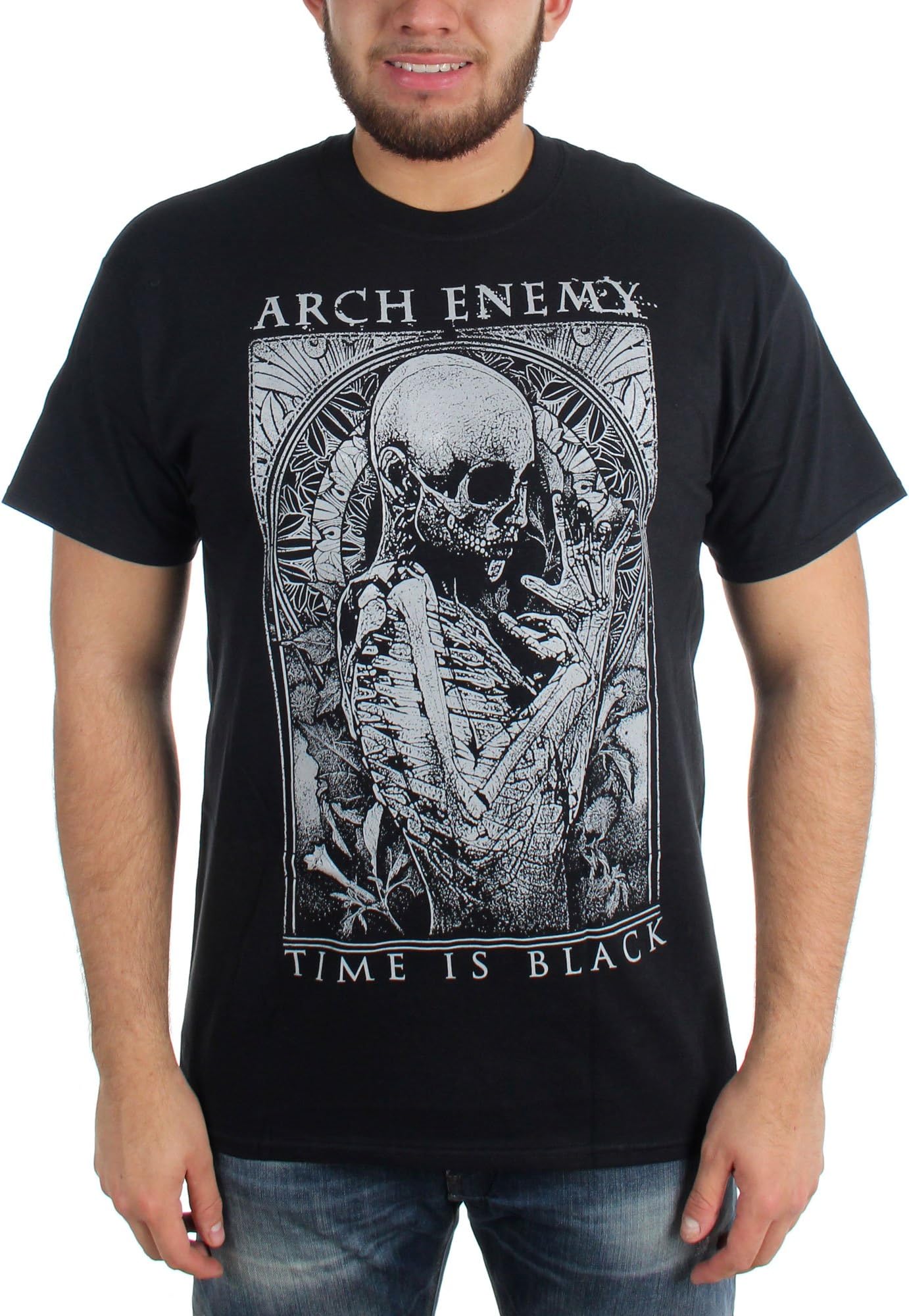 Arch Enemy Mens Time is Black T-Shirt