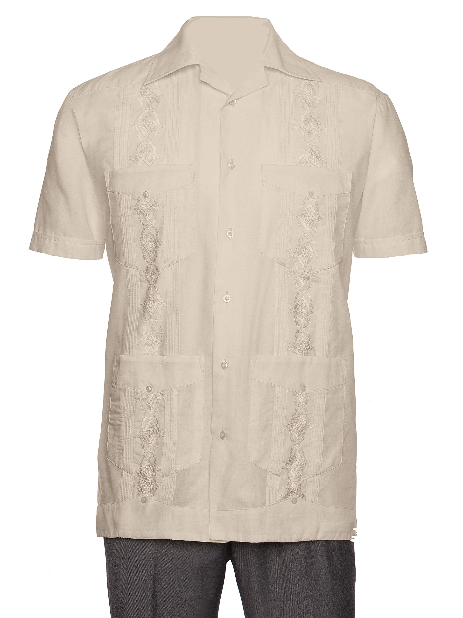 Mens Guayabera Shirt - Embroidered 