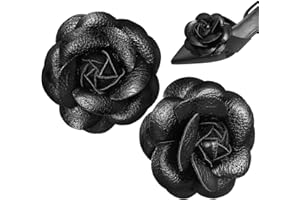 Alasum Satin Flower Shoe Clips 2 Pcs Floral Embellishments for Women'S Boots and Sandals Easy Clip-On Shoe