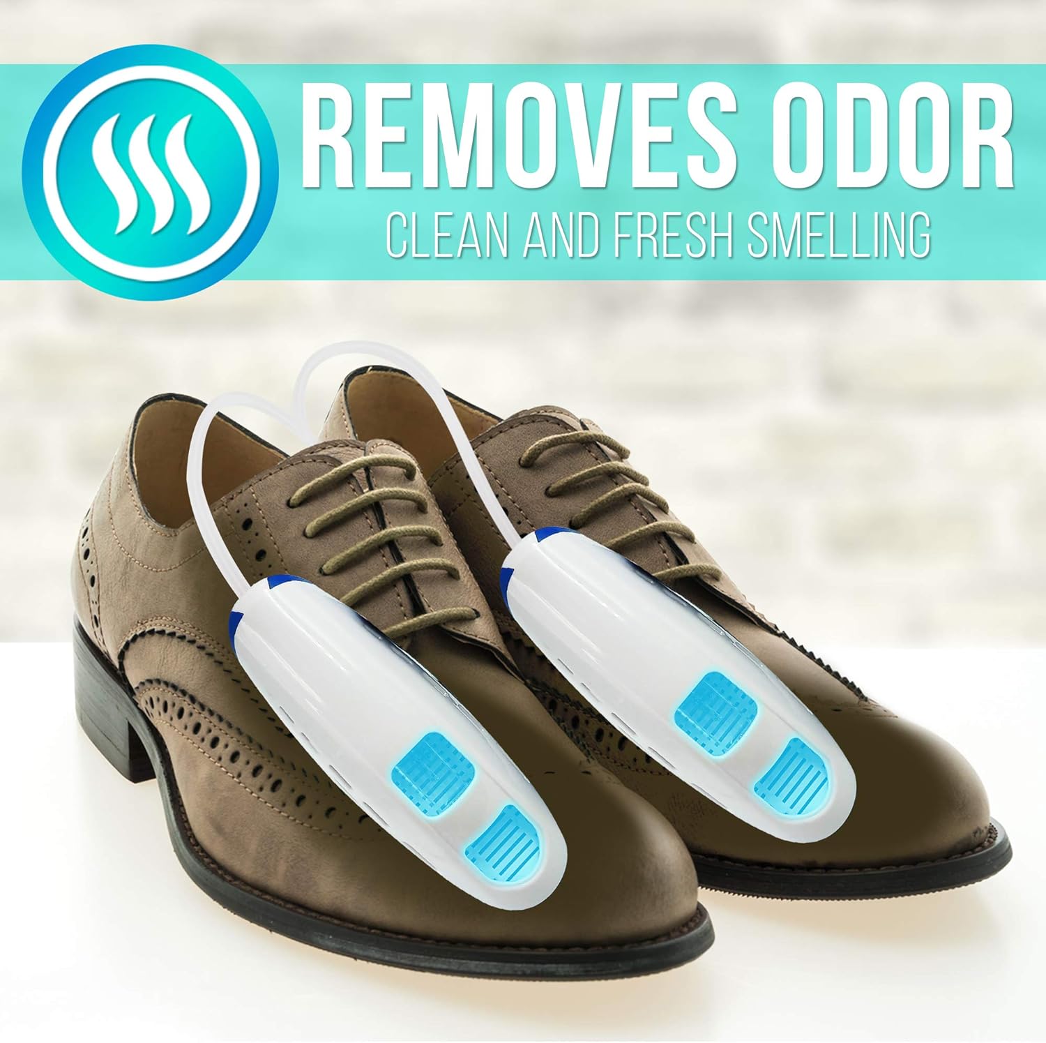 JJ CARE [Upgraded] Shoe Sterilizer, Boot Sanitizer, Shoe Sanitizer and Odor Eliminator, Fits Any Shoe Size, Boot Sterilizer with 10,000 Hours of Lamp Life, Light Sanitizer for Hat, Footwear: Shoes