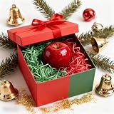 JeeMooTown 500g Christmas Shredded Tissue Paper Red Green Eco Friendly view 6