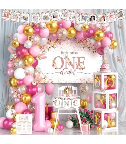 IMISI Geburtstags-Banner Zum 24. – Happy Birthday, 115x180 Cm, Rosa-gold, Mit Aufhängeschnur