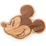 Disney Classics Mickey Mouse Cutting Board, Natural Parawood Cheese Paddle Board, Charcuterie Board/Bread and Crackers Servin