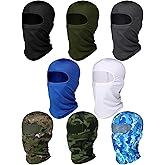 SATINIOR 8 Pcs Ski Balaclava Face Cover Winter Face Mask Windproof UV Protection Outdoor Balaclava for Men Women