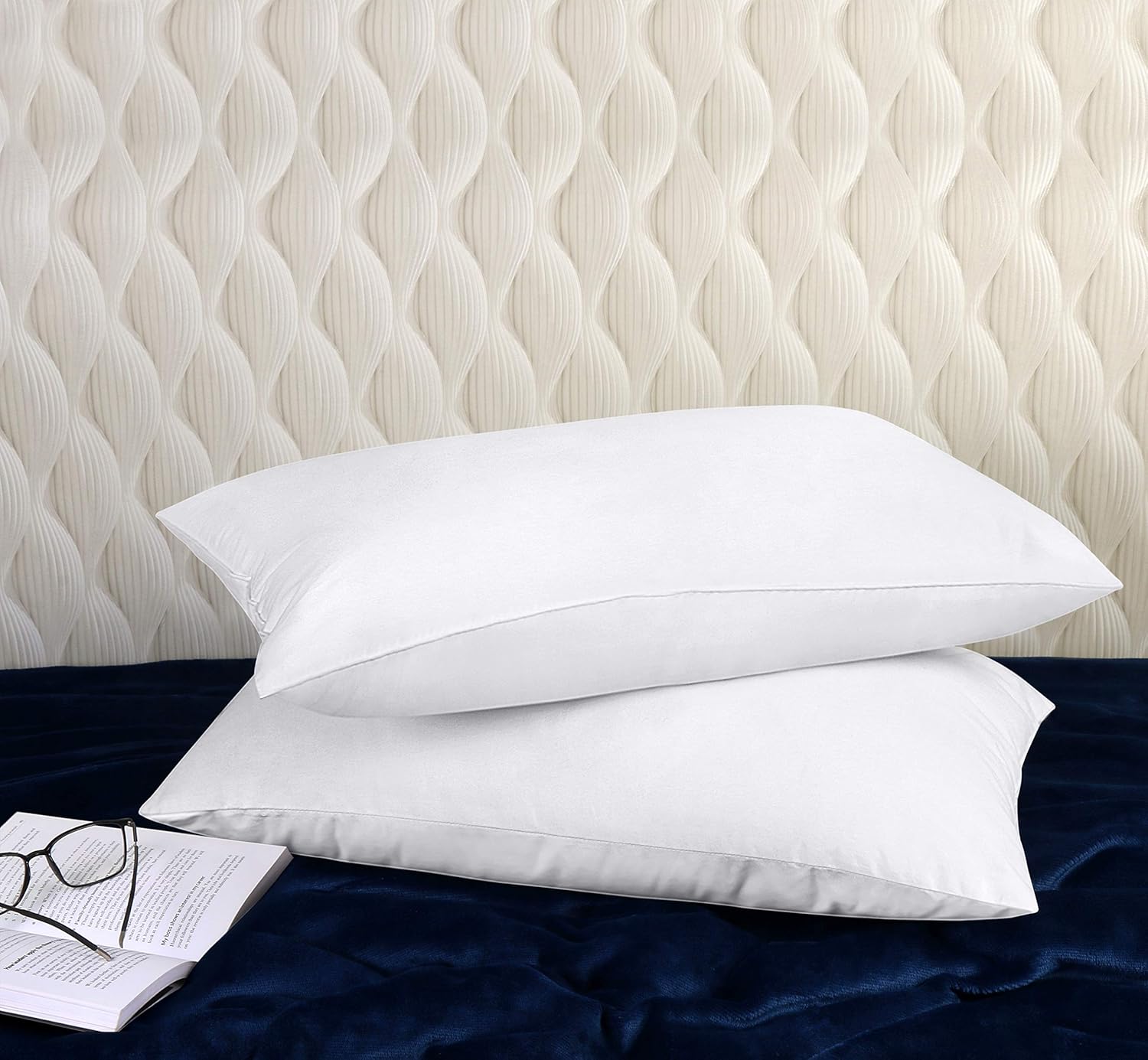 Utopia Bedding Throw Pillows Insert (Pack of 2, White) - 12 x 20 Inches Bed and Couch Pillows - Indoor Decorative Pillows: Home & Kitchen