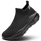 Mens Walking Shoes Slip on Lightweight Breathable