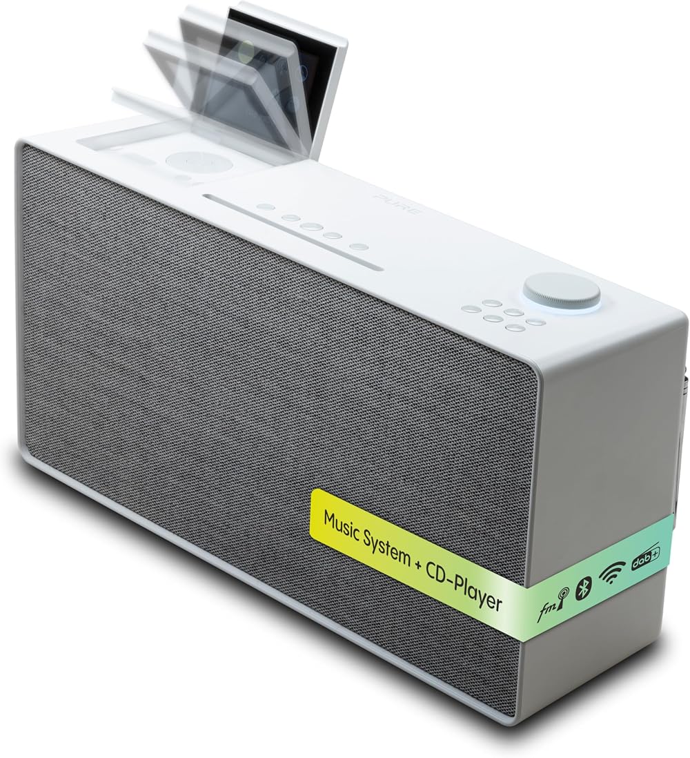Pure Evoke Home All-in-One Stereo System DAB FM Internet Radio CD Bluetooth