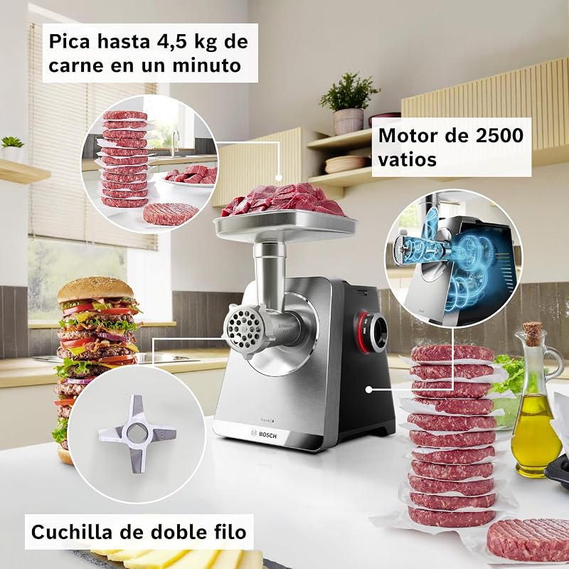 , Moedor de carne, MultiPower Série 8, 500W, MFWS840M
