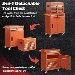 Goplus Tool Chest, 5 Drawers Rolling Tool Cabinet