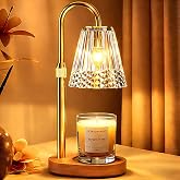 LIAPOTT Candle Warmer Lamp with Timer &amp; Dimmer, Height Adjustable Wax Melt Warmer Lamp with 2 Bulbs for Jar Candles, Flameless Candle Warmer, Housewarming Gifts for New Home, Gifts for Women