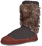 Acorn Unisex-Kid's Slouch Boot Slipper, Charcoal