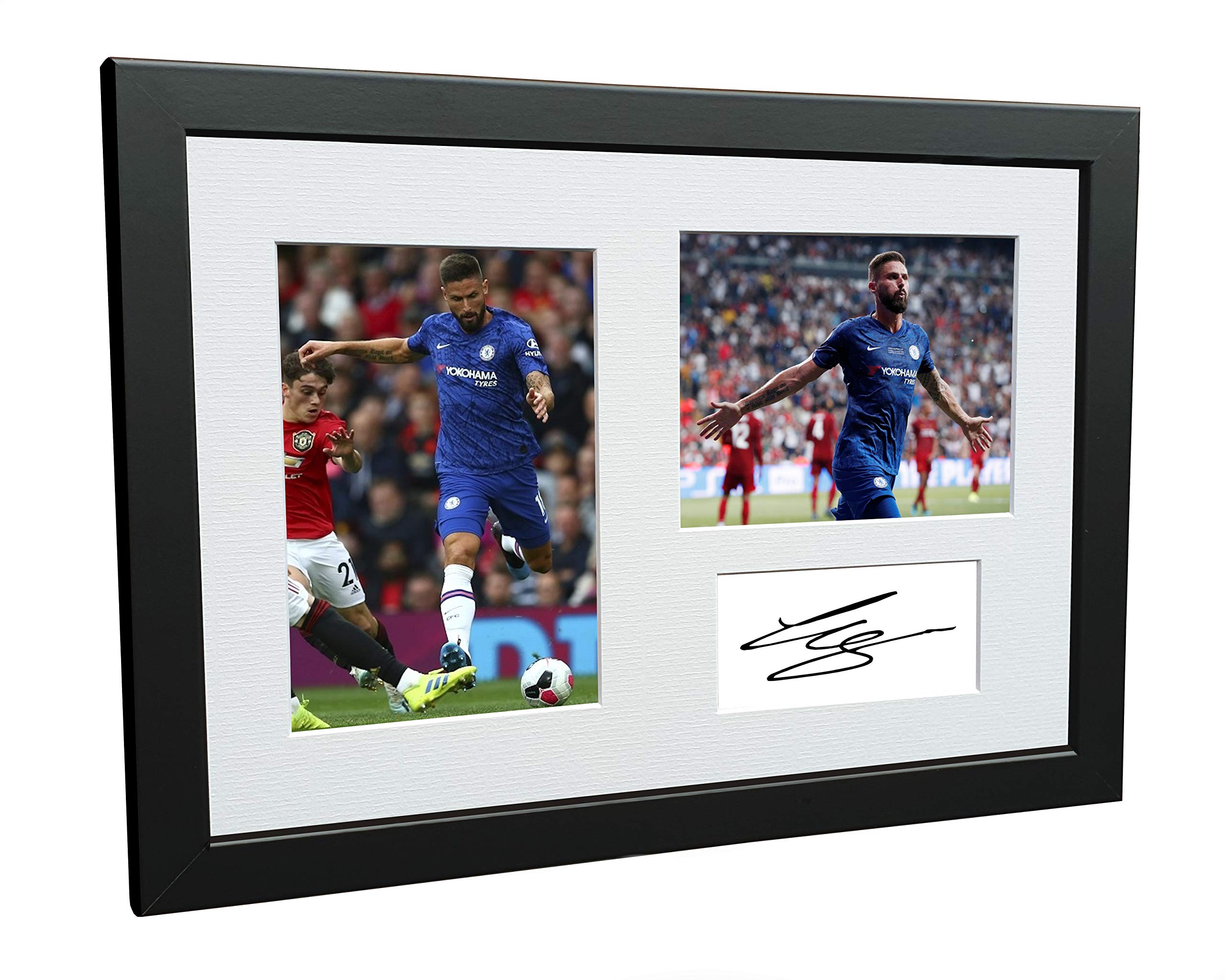 12x8 A4 Signed Olivier Giroud Autographed Photo Photograph Picture Frame Football Soccer Poster Gift