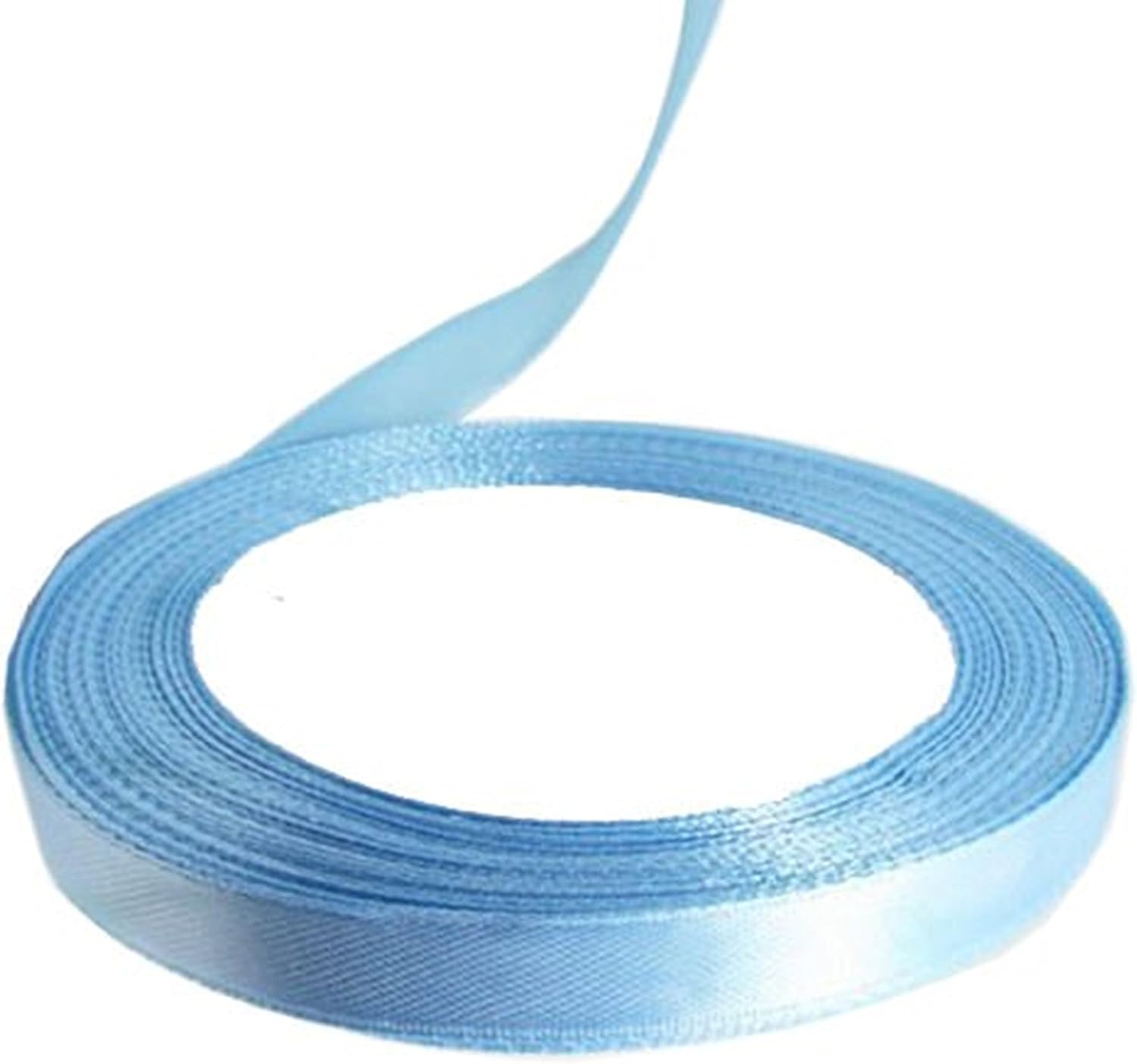 Pale Blue 10MM Satin Ribbon 22 Metrs Gift Wrap Ribbon, Ribbons for Gift Wrapping Christmas Ribbon