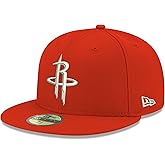 New Era NBA Houston Rockets Men's Official 59FIFTY Fitted Cap, 7.125, Red