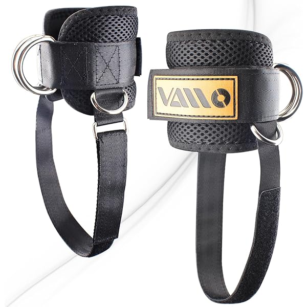 Ankle Straps For Cable Machines. Upgraded Adjustable Gym Kickback Ankle