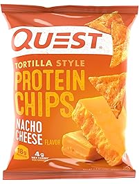 Quest Nutrition Protein Tortilla Chips, Nacho, 8 Count