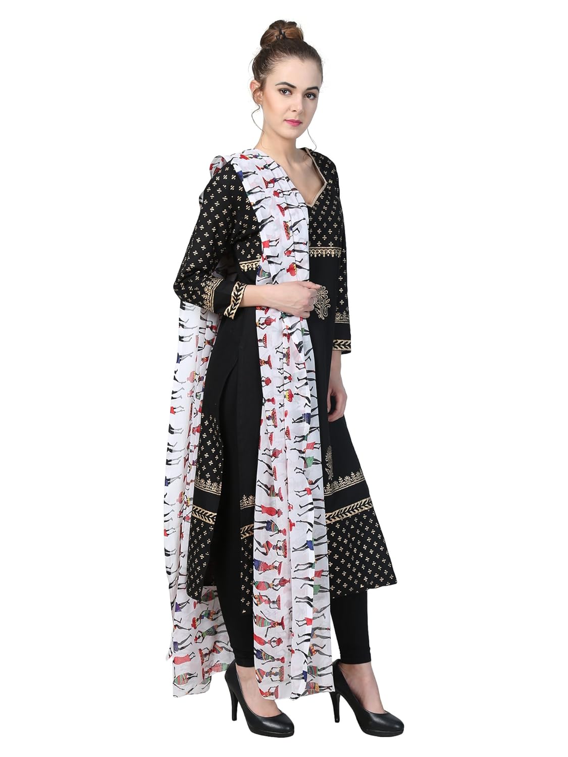 tribal ladies print georgette dupatta