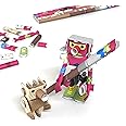 PIPEROID Andy & Pino Art Prodigy & Wooden Doll - Japanese 3D Paper Puzzle DIY Robot kit for Kids and Origami Kit for Adults