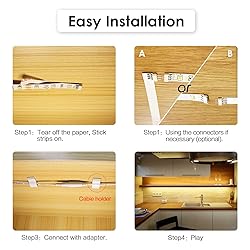 WOBANE Under Cabinet LED Lighting kit, 6 PCS LED