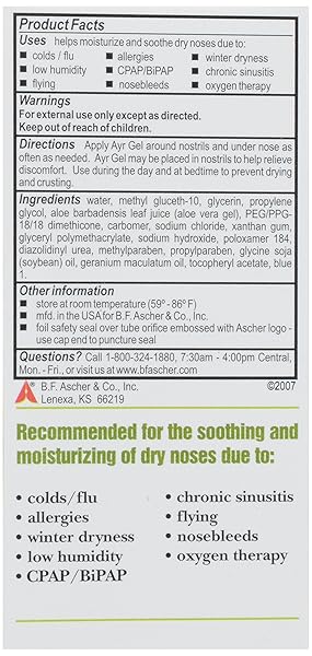 AYR SALINE NASAL GEL, WITH SOOTHING ALOE, 0.5 OUNCE TUBE (PACK OF 1)