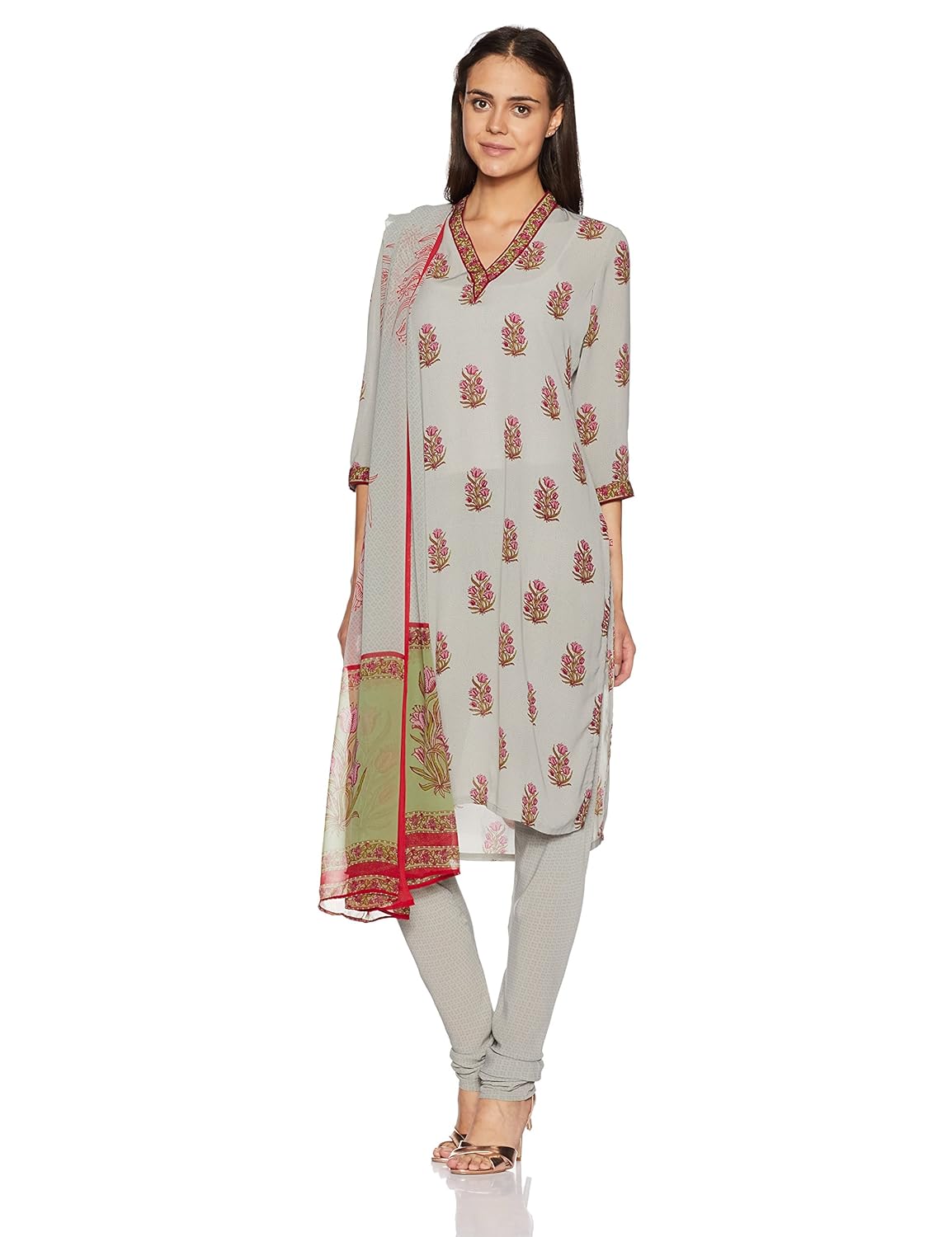 biba women's straight salwar suit