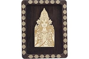 IBA INDIANBEAUTIFULART Indianbeautifulart Decorative Goddess Maa Kali Wooden Frame Office Table Decor Car Dashboard Showpiece