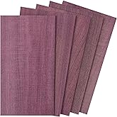 Purpleheart Wood Sheets 1/8" Thick, 5x9 inch Lumber Veneer Pieces Planks Blank Board for Craft Decor and Art by Craftiff
