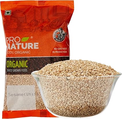 Pro Nature 100% Organic Sesame (White, Natural) 200g