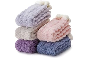 Fuzzy Socks for Women Fluffy Slipper Cozy Winter Warm Soft Cabin Fleece Plush Sleep Socks