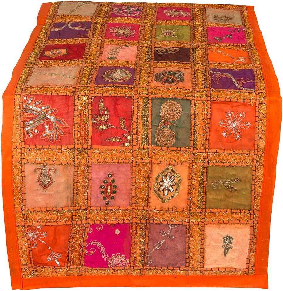 Best purple table runner boho