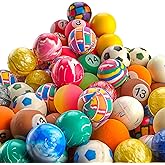 Bedwina Bouncy Balls Bulk Case - 1-Inch (27mm) High Bounce Rubber Balls, Assorted Colors Bouncing Balls for Kids Party Favors, Prizes, Treasure Boxes, Carnival Games & Vending Machines