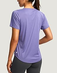 Women's Short Sleeve Workout Shirts Breathable UPF
