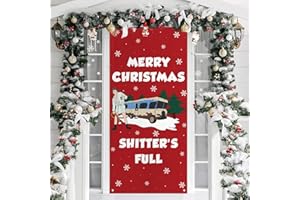 ARSEMICA Christmas Vacation Gift, Funny Holiday Door Cover, Griswold Family Cousin Eddie Christmas Vacation Merchandise, Cute Holiday Home Indoor Outdoor Decorations, Novelty Xmas White Elephant Gifts
