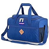 17X10X9 Inches United Airlines Personal Item Under Seat Duffel bag Suitable for Major Airlines including United, Spirit, Jetblue, Frontier, and American - Duffel Bag Design (Navy)