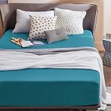 Bedsure Double Fitted Sheet Deep Pocket Soft Microfiber 40cm Teal 135x190cm view 2